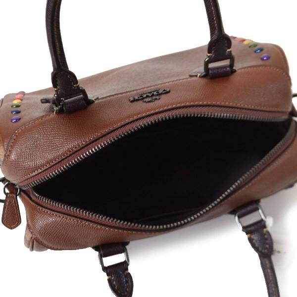 COACH（コーチ） バッグ コーティング レザー スタッズ ミニ ベネット