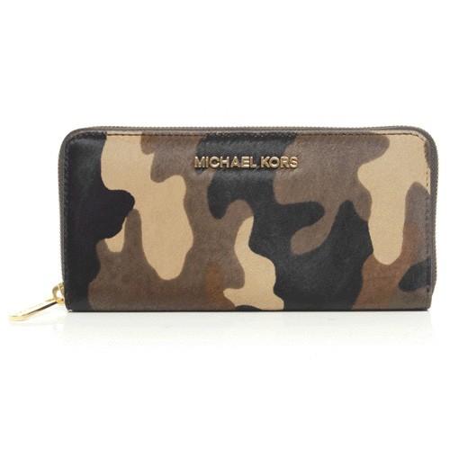MICHAEL KORS（マイケルコース） 長財布 ハラコ レザー カモフラージュ