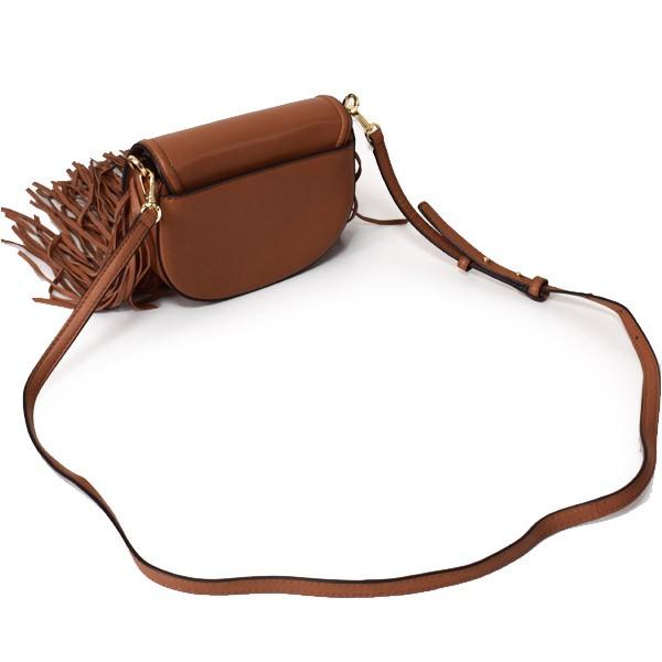 マイケルコース バッグ MICHAEL KORS ラムレザー キャリー スモール スリム サドル スタッズ フリンジ 2way ショルダー クラッチバッグ ブラウン 32F8G0CC5L MICHAEL KORS（マイケルコース） バッグ ラムレザー キャリー スモール