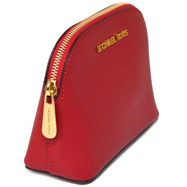 MICHAEL KORS マイケルコース コスメポーチ コーティング レザー