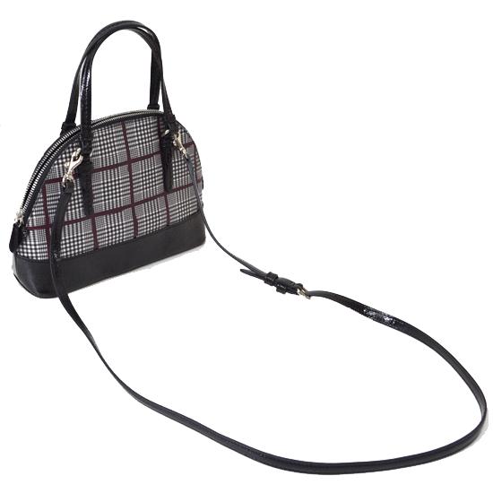 A4可 美品 コーチ PVC 2way ボストンバッグ チェック グレー COACH コーチ バッグ ペイトン グレン プラッド ミニ ドーム