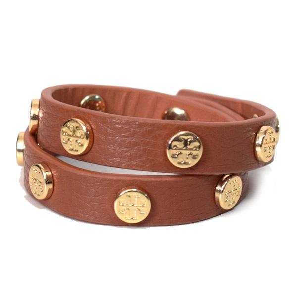 TORY BURCH（トリーバーチ） ジュエリー レザー ダブル ラップ ロゴ 
