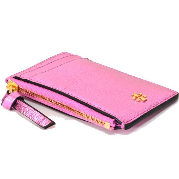 トリーバーチ コインケース TORY BURCH メタリック レザー スキニー