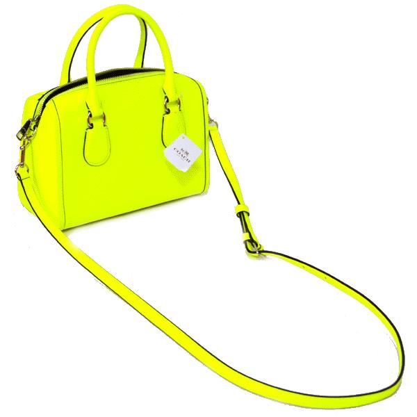 COACH コーチ バッグ ネオン レザー ミニ ベンサティック 2WAY