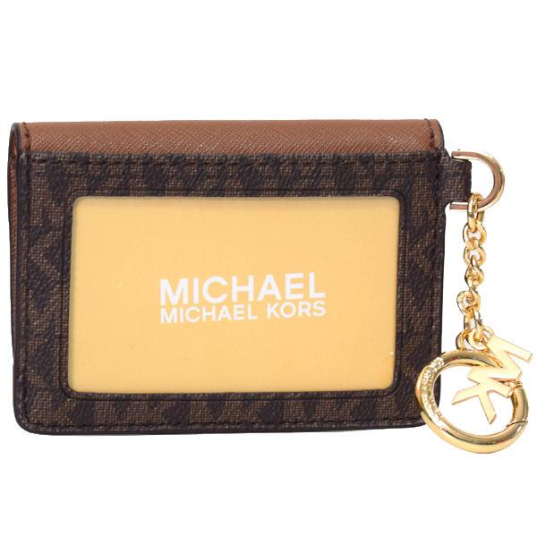 マイケルコース カードケース MICHAEL KORS PVC レザー カラ