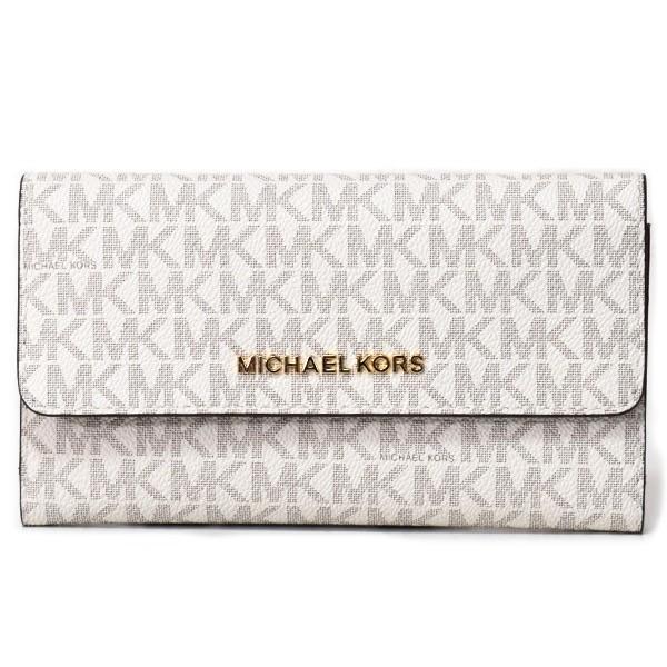 マイケルコース 長財布 MICHAEL KORS コーティングキャンバス レザー  