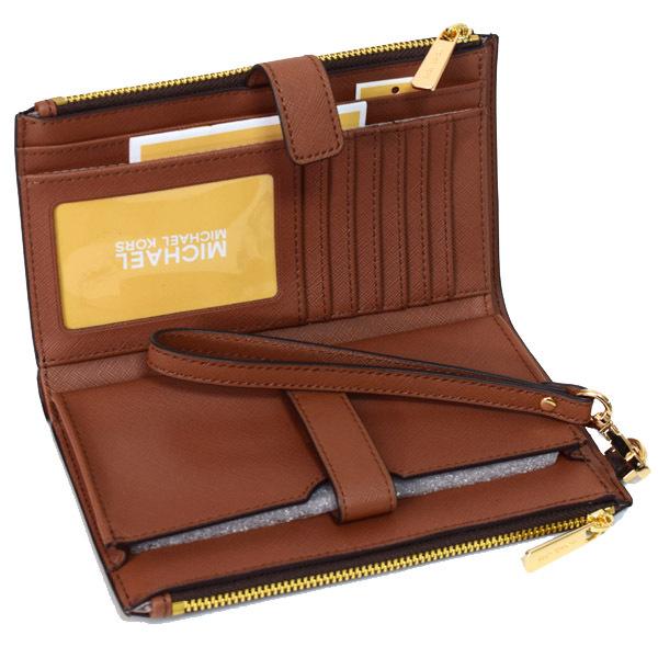 MICHAEL KORS（マイケルコース） 財布 レザー モノグラム ダブルジップ 