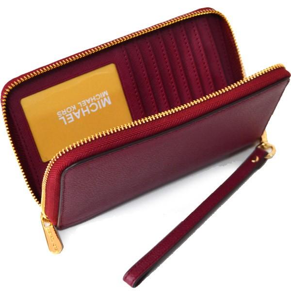 【新品・未使用】MICHAEL KORS ブラックレザー長財布 リストレット MICHAEL KORS（マイケルコース） 財布 MK MICHAEL KORS レザー ジップ