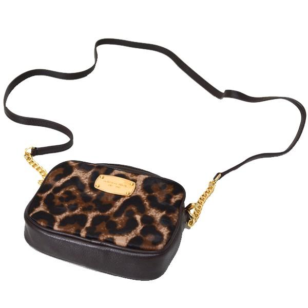 MICHAEL KORS（マイケルコース） バッグ レザー ハラコ レオパード 斜