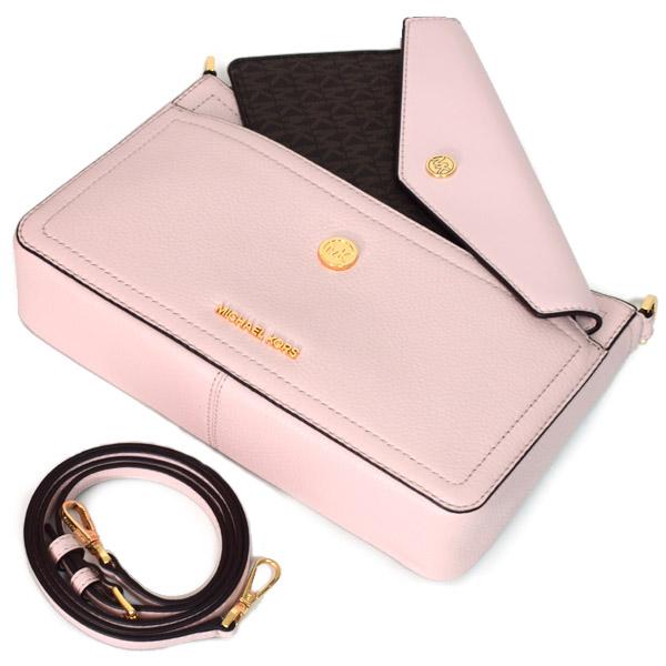 マイケルコース バッグ MICHAEL KORS レザー メイジー 3 IN 1 ポーチ付き クロスボディー ショルダー クラッチ バッグ パウダーブラッシュ 35T1G5MC2L MICHAEL KORS（マイケルコース） バッグ レザー メイジー 3 IN 1
