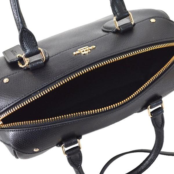 Coach ロゴパターン ボストンバッグ COACH コーチ バッグ メタリック レザー ベネット ミニ