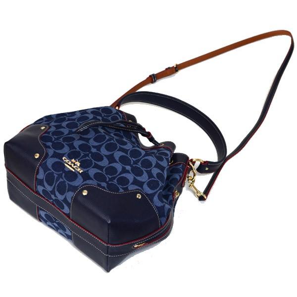 COACH（コーチ） バッグ シグネチャー 巾着 斜めがけ ラージ クロス