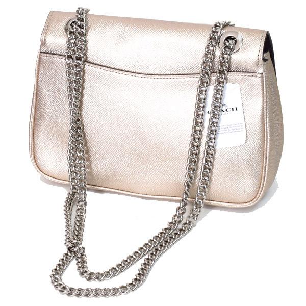 COACH（コーチ） バッグ メタリッククロスグレインレザー キャシディ