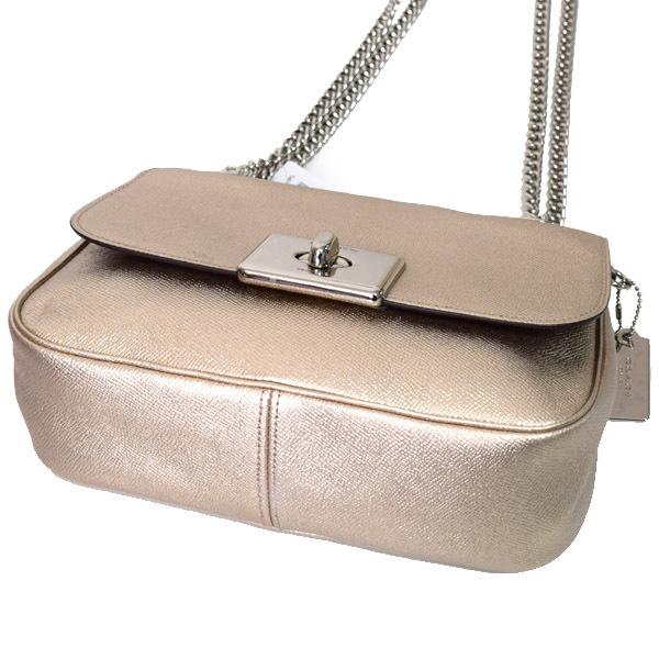 COACH（コーチ） バッグ メタリッククロスグレインレザー キャシディ