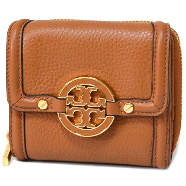 トリーバーチ 長財布 TORY BURCH アマンダ コンチネンタル レザー ミディアム 二つ折り財布 ブラウン 38159237｜pike-st