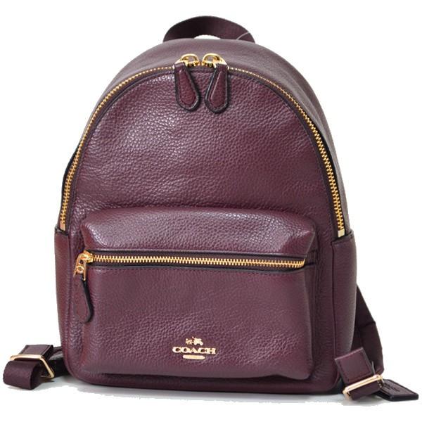 コーチ バッグ COACH チャーリー ペブルド レザー ミニ バックパック 