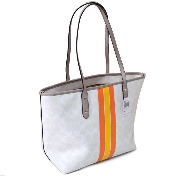 COACH（コーチ） バッグ レディース ヴァーシティ ストライプ ジップ