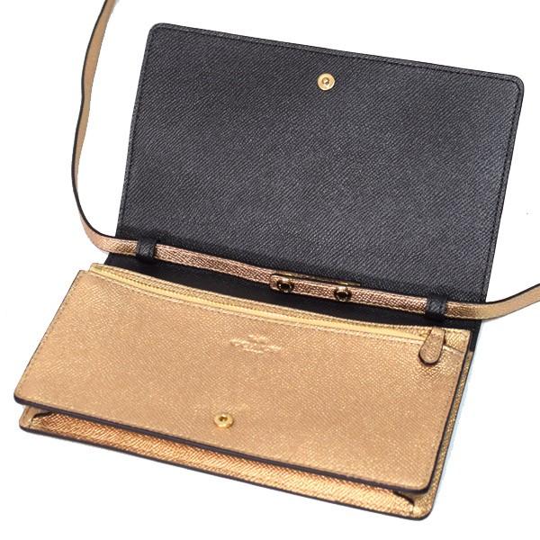 COACH コーチ バッグ レザー グリッター ラメ 2way クラッチ クロス