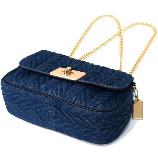 COACH（コーチ） バッグ デニム スムースレザー キルティング