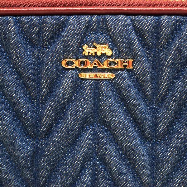 COACH（コーチ） バッグ デニム スムースレザー デニム キルティング 