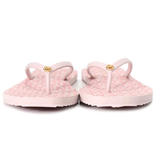 マイケルコース サンダル MICHAEL KORS ラバー モノグラム ロゴ プリント フリップ フロップ ビーチ サンダル ソフトピンク 7M 40S1JIFA1Q MICHAEL KORS（マイケルコース） サンダル ラバー モノグラム ロゴ