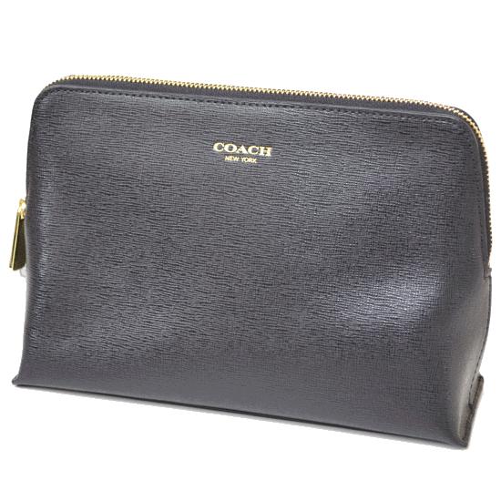 COACH（コーチ） コスメポーチ レガシー サフィアー レザー ラージ