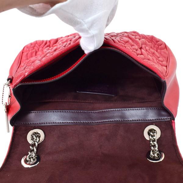 美品✨コーチ 2way ショルダーバッグ キルティング エナメル ターンロック COACH（コーチ） バッグ カーフレザー ハート キルティング キャシディ