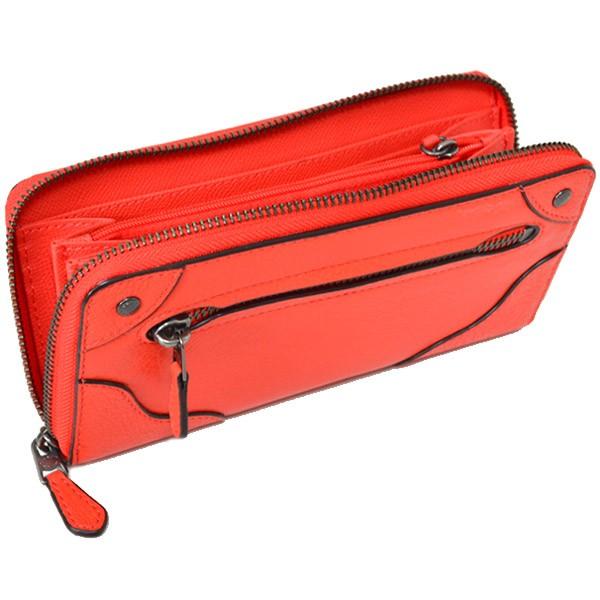 COACH（コーチ） 長財布 レザー ミッキー アコーディオンジップ