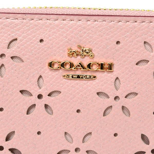COACH（コーチ） 長財布 グリッター レザー パーフォレイテッド