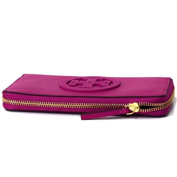 Tory Burch パープル レザー ショルダーバッグ 財布 正規品 美品 トリーバーチ 長財布 TORY BURCH レザー チャーリー ジップ