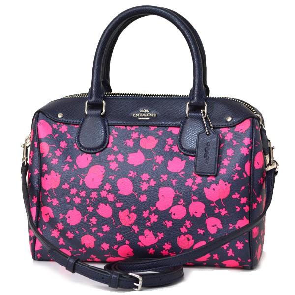 【限定品】 コーチ バッグ COACH プレーリー キャリコ フローラル コーティング キャンパス レザー ミニ サッチェル 2WAY ボストンバッグ ミッドナイト×ピンクルビー 55466, かうかうひろば 070fc981