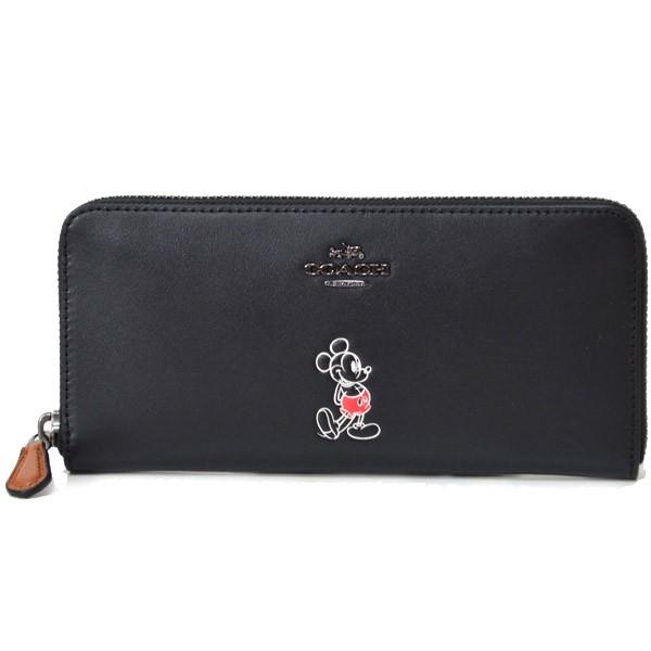 COACH（コーチ） 長財布 ディズニー ミッキー コラボ レザー