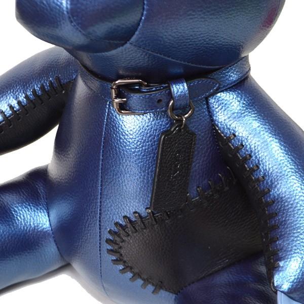 コーチ メンズバッグ COACH メタリックレザー ベアー ドール ボア