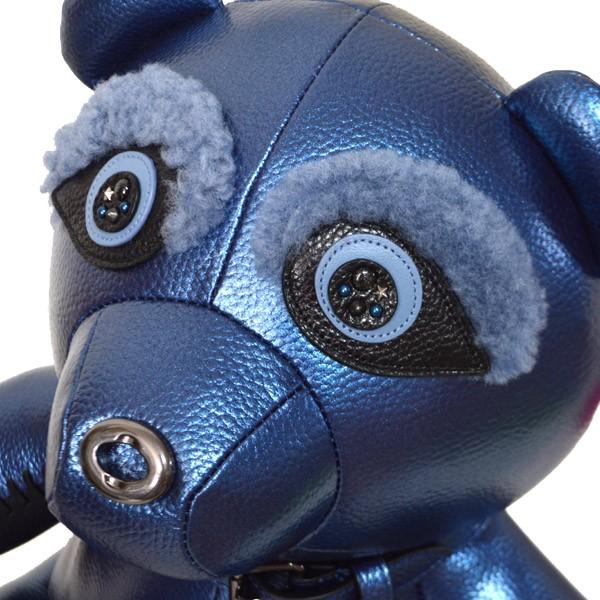 コーチ メンズバッグ COACH メタリックレザー ベアー ドール ボア