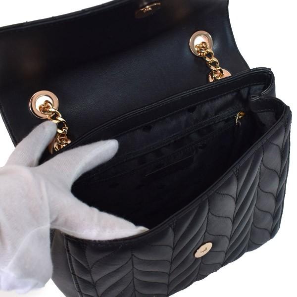 ケイトスペード バッグ katespade レザー キルティング ドラゴンフライ トンボ ビジュー チェーン 2WAY ショルダー リュックサック バックパック ブラック 5707