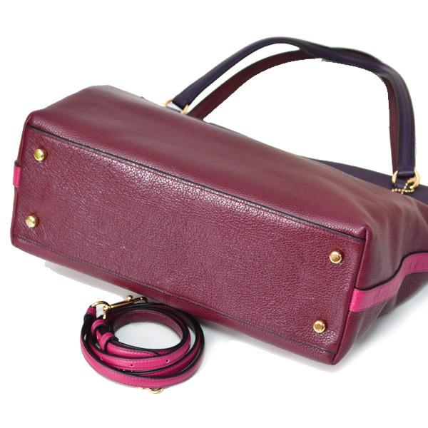 COACH（コーチ） バッグ タイラー カラー ブロック レザー 2WAY トート 