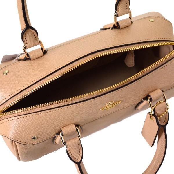 COACH コーチ ミニベネット 57521 2WAY レザー ボストン ピンク COACH