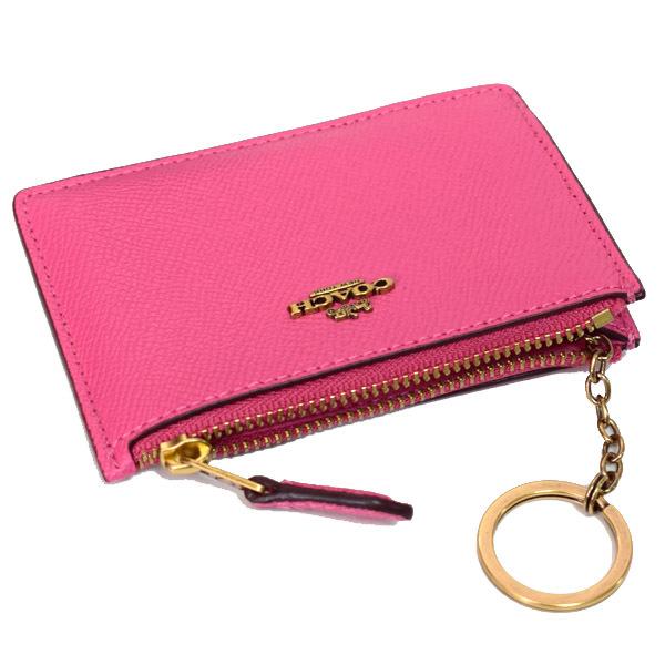 COACH コーチ 小銭入れ クロスグレインレザー ロゴ キーリング COACH コーチ 小銭入れ クロスグレインレザー ロゴ キーリング