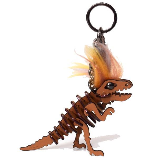 コーチ キーホルダー Coach グラブタンレザー スモール モホーク レキシー 恐竜 キーリング キーホルダー バッグチャーム サドル Prettyfunnyballoons Com