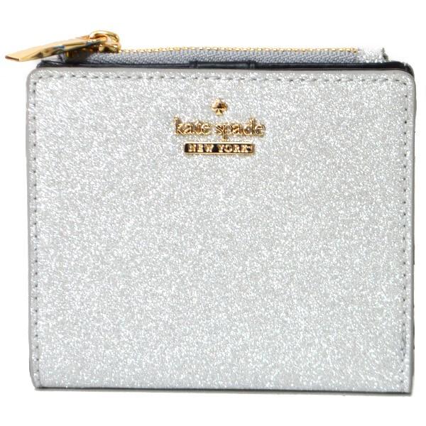 kate spade NEW YORK 二つ折り財布 シルバーラメ kate spade NEW YORK（ケイト・スペード ニューヨーク） ケイト