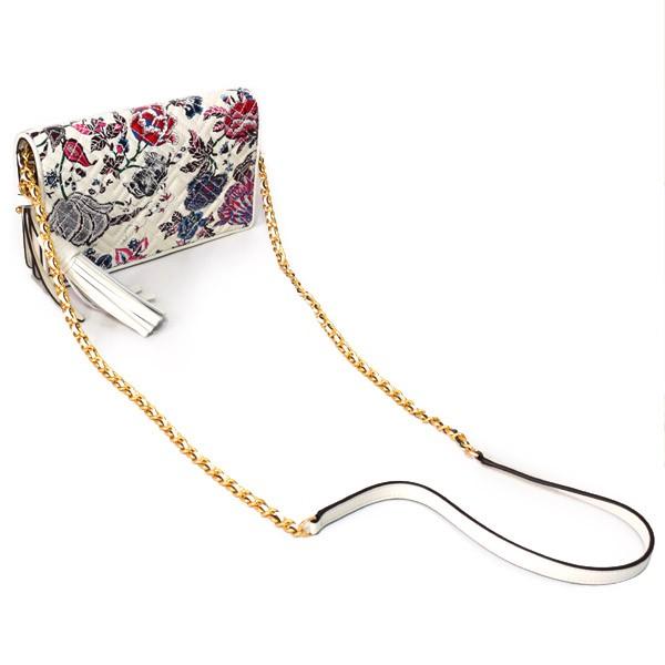 TORY BURCH トリーバーチ バッグ レザー フレミング 花柄 TORY BURCH トリーバーチ バッグ レザー フレミング 花柄