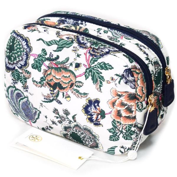 TORY BURCH（トリーバーチ） 小物 ナイロン ダブルジップ 花柄 