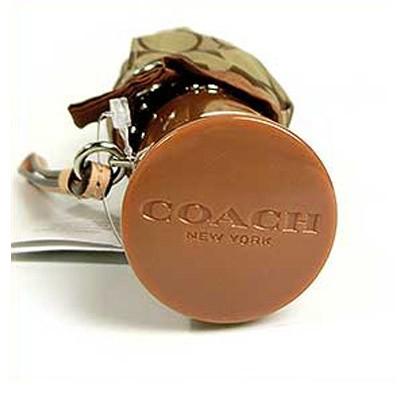 COACH（コーチ） 傘 シグネチャー 折りたたみ傘 カーキ×サドル 63364 