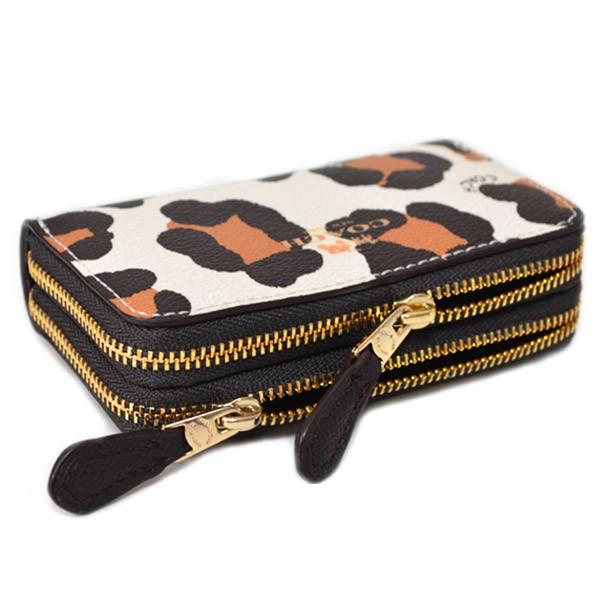 COACH コーチ 小銭入れ オセロット ヒョウ柄 ダブルジップ COACH コーチ 小銭入れ オセロット ヒョウ柄 ダブルジップ