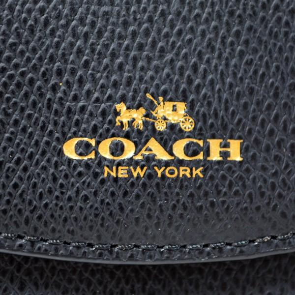 コーチ キーケース COACH クロスグレーン レザー 6連 スマートキー対応 キーケース ブラック 65059｜pike-st｜04