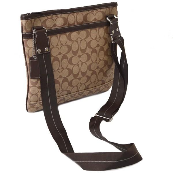 COACHコーチ ショルダーバッグF70444 シグネチャー ブラウン メンズ COACH（コーチ） メンズバッグ メンズ チェルシー シグネチャー