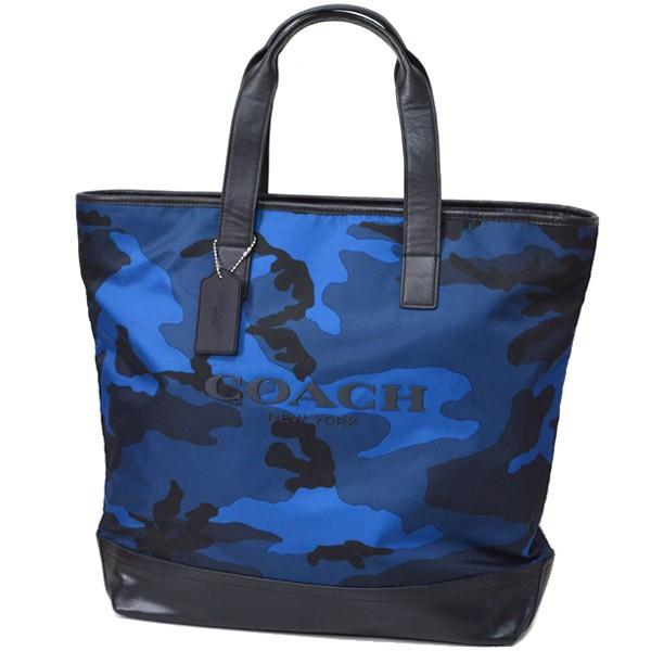 激安 カモフラージュ 迷彩 メンズ Coach メンズバッグ コーチ カモフラージュ 迷彩 柄がお洒落 マーサー ブルー トートバッグ バッグ Affaires Sociales Gouv Cg