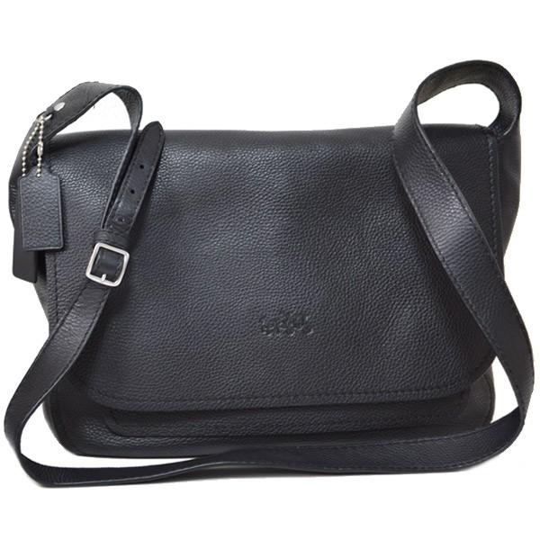 人気ブランドの新作 メンズバッグ コーチ 高級感漂うシックなメンズバッグ Coach ブラック ショルダーバッグ メッセンジャー ダコタ ラージ レザー ペブルド メンズ ビジネスバッグ
