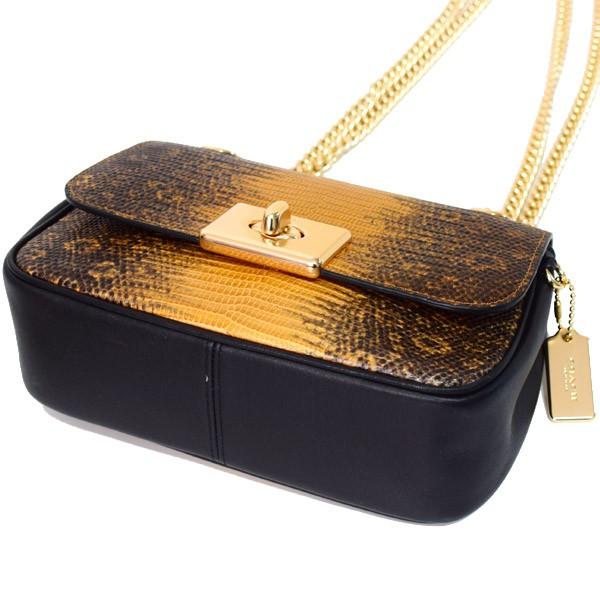 COACH コーチ バッグ リザードエンボスレザー スムースレザー ミニ  