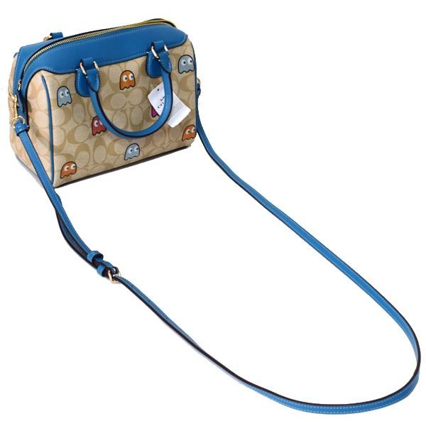 コーチ バッグ COACH コーティングキャンバス スムースレザー